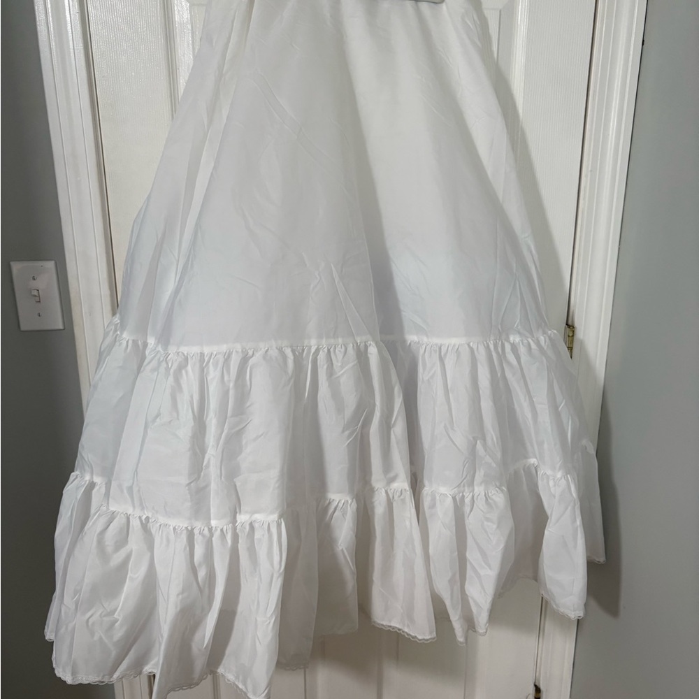 White Tiered Crinoline Petticoat